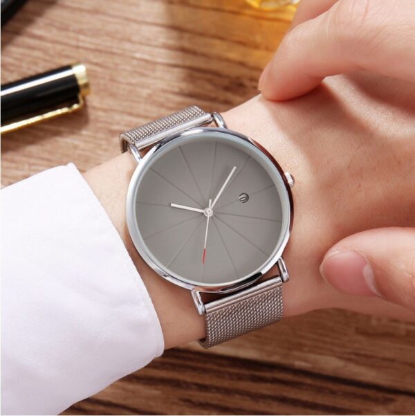 Simple Mitre Calendar Watch: Elegant Timekeeping, Effortlessly Organized