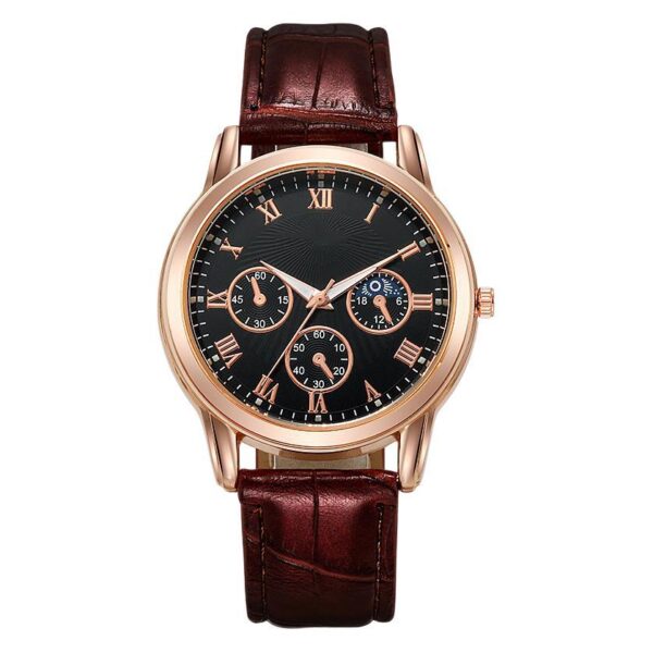 remium Men's Chronograph Watch | High-End Quartz Movement | Classic Three-Eye Design