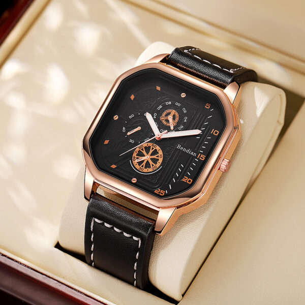 The Ultimate Square Quartz Watch for Students - Image 2
