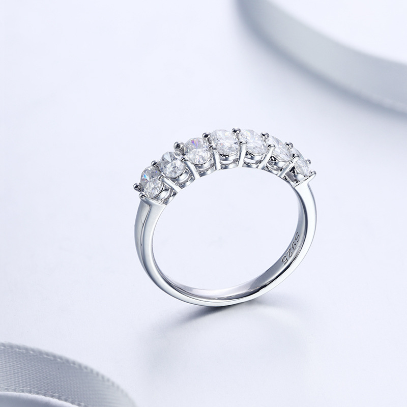 Egg-Shaped Moissanite Solitaire Ring - Image 5